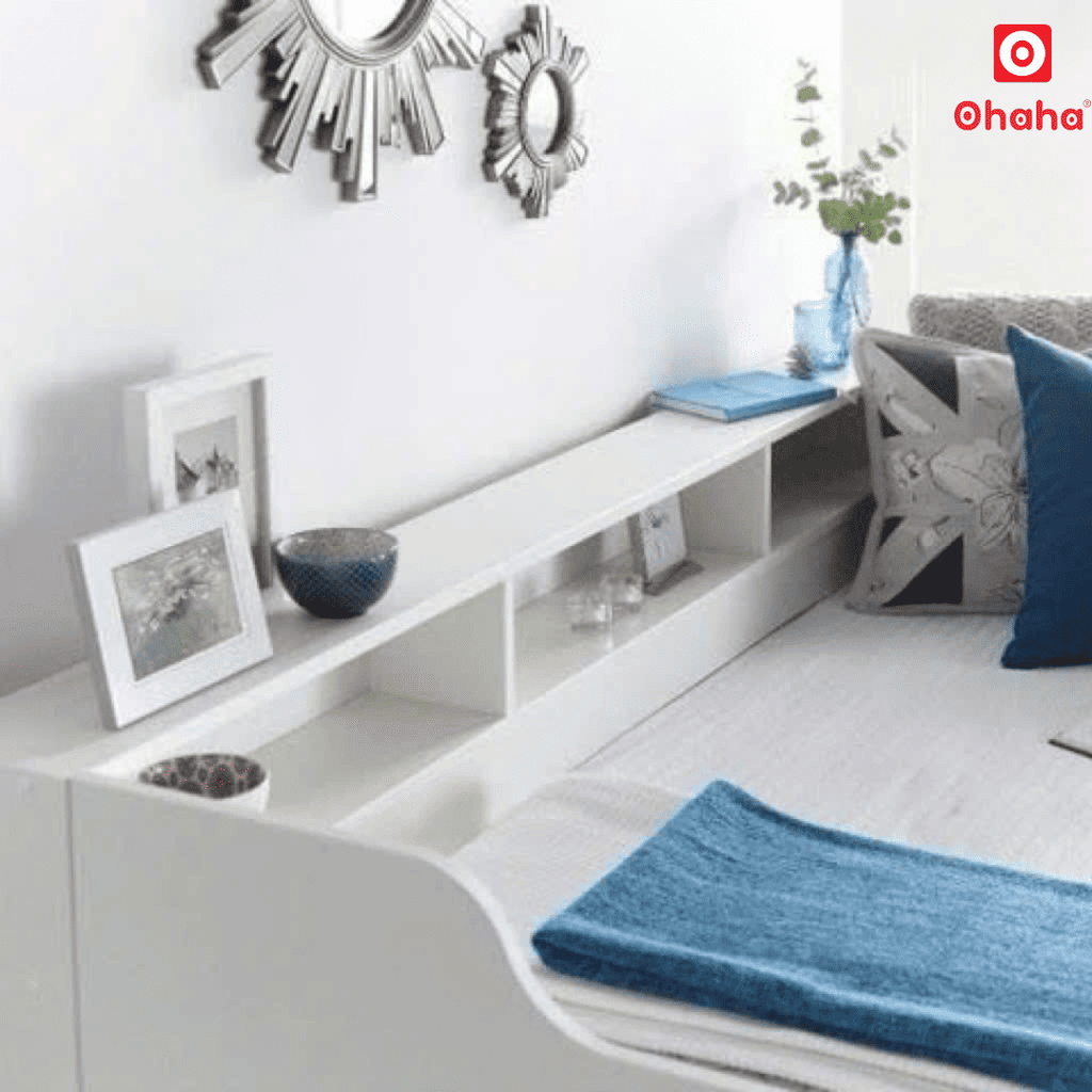 Giường Ngủ Gỗ Cao Cấp OHAHA Phong Cách Hàn Quốc - HQ001