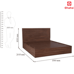 Giường ngủ gỗ công nghiệp cao cấp OHAHA  - GC045