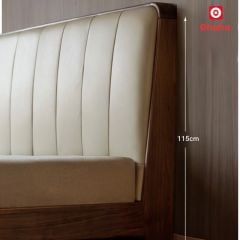 Giường Ngủ Gỗ Tự Nhiên Bọc Nệm Cao Cấp OHAHA - GGTN019