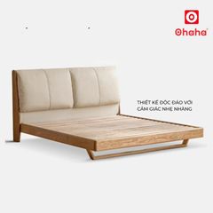 Giường ngủ gỗ tự nhiên cao cấp OHAHA - GGTN009