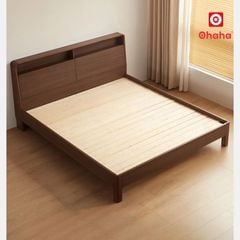 Giường ngủ gỗ tự nhiên cao cấp OHAHA - GGTN011