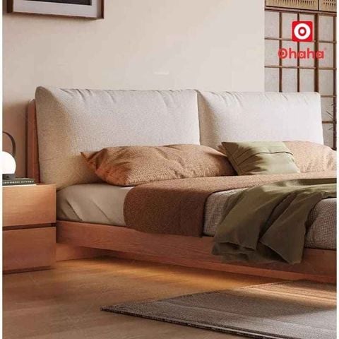Giường ngủ gỗ tự nhiên cao cấp OHAHA - GGTN013
