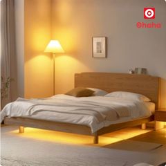 Giường ngủ gỗ tự nhiên cao cấp OHAHA - GGTN014