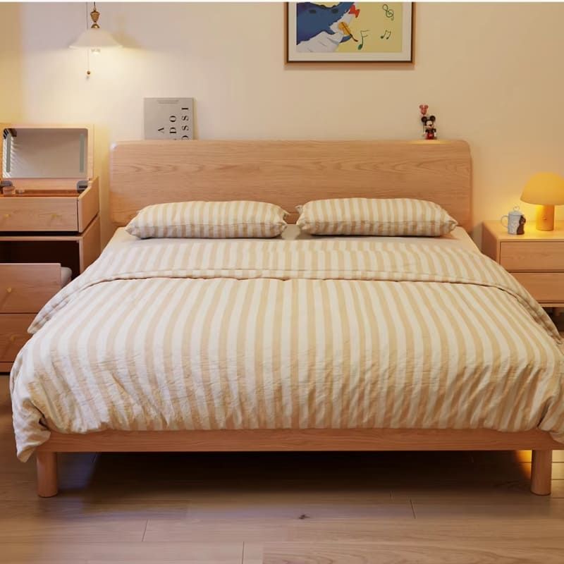 Giường ngủ gỗ tự nhiên cao cấp OHAHA - GGTN025