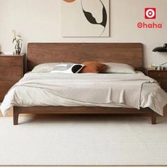 Giường ngủ gỗ tự nhiên cao cấp OHAHA - GGTN024