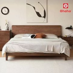 Giường ngủ gỗ tự nhiên cao cấp OHAHA - GGTN024