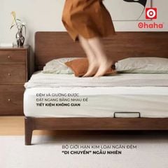 Giường ngủ gỗ tự nhiên cao cấp OHAHA - GGTN024