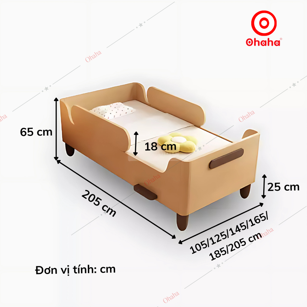 Giường ngủ hiện đại cho bé - GTE008
