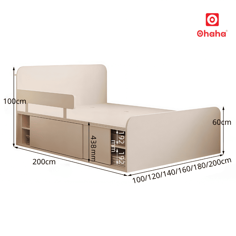 Giường ngủ hiện đại cho bé OHAHA - GTE021