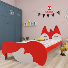 Giường ngủ hiện đại hình chú cáo cho bé - GTE019