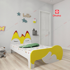 Giường ngủ hiện đại hình chú cáo cho bé - GTE019