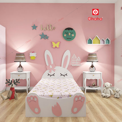 Giường ngủ hiện đại hình con thỏ Ohaha - GTE015