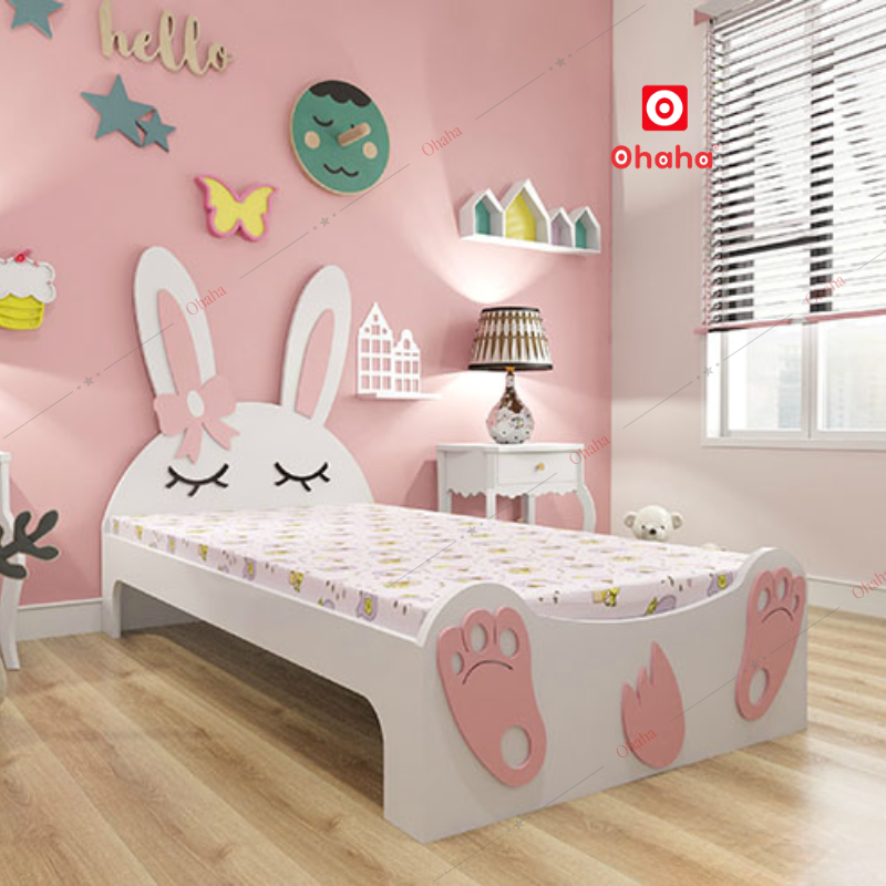 Giường ngủ hiện đại hình con thỏ Ohaha - GTE015