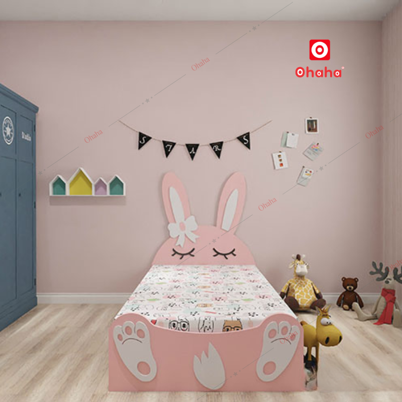Giường ngủ hiện đại hình con thỏ Ohaha - GTE015