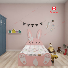 Giường ngủ hiện đại hình con thỏ Ohaha - GTE015