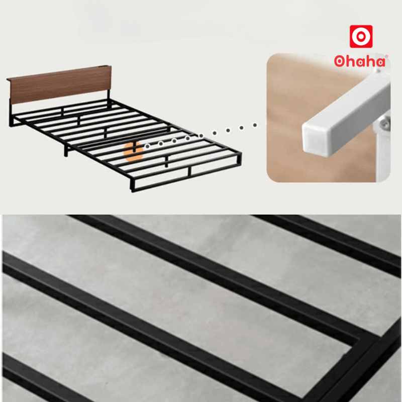 Giường ngủ hiện đại khung sắt OHAHA - GC070