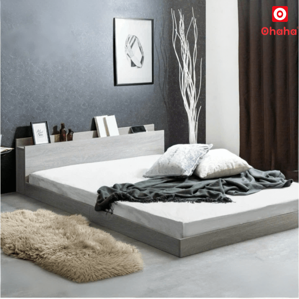 Giường ngủ gỗ cao cấp hiện đại OHAHA - GC071