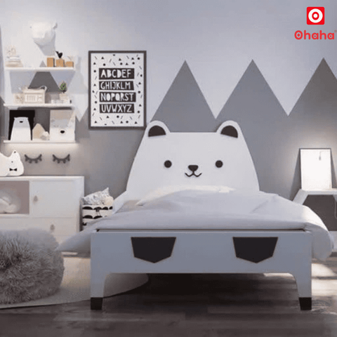 Giường ngủ hiện đại hình con gấu Ohaha - GTE003