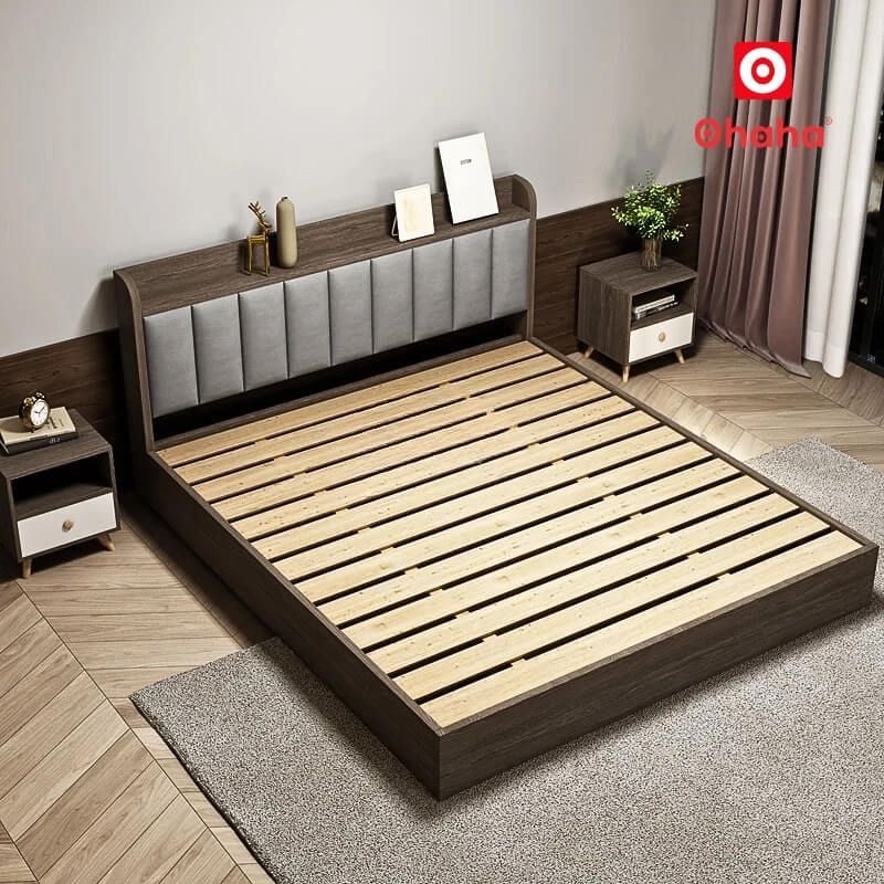 Giường ngủ hiện đại bọc nệm cao cấp OHAHA - GC075