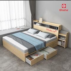 Giường ngủ gỗ công nghiệp cao cấp OHAHA  - GC034