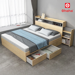 Giường ngủ gỗ công nghiệp cao cấp OHAHA  - GC034