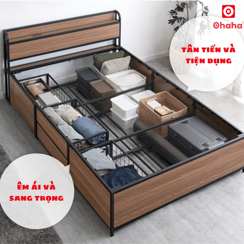 Giường ngủ thông minh hiện đại OHAHA - GC069