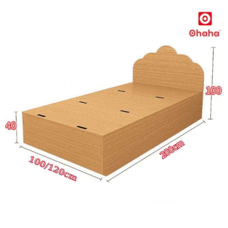 Giường ngủ hiện đại cho bé hình đám mây OHAHA - GTE020