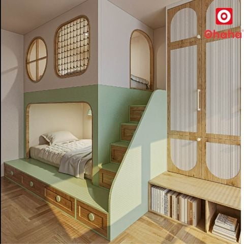 Giường tầng cao cấp hiện đại OHAHA - GTCC038