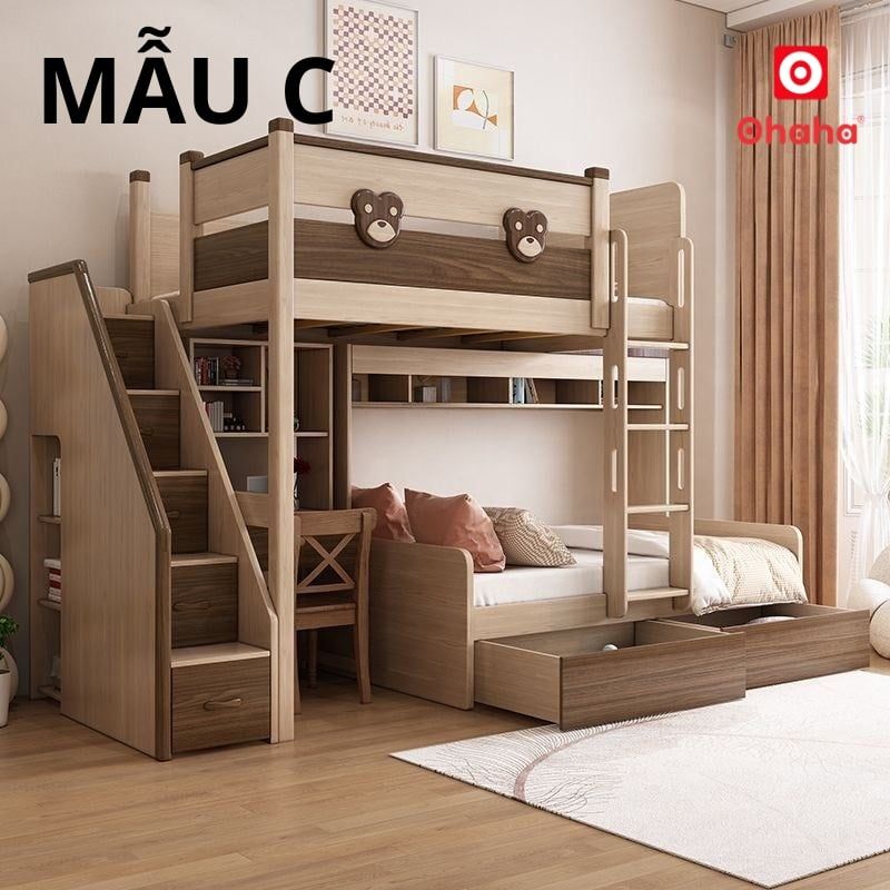 Giường tầng cao cấp hiện đại OHAHA - GTCC039