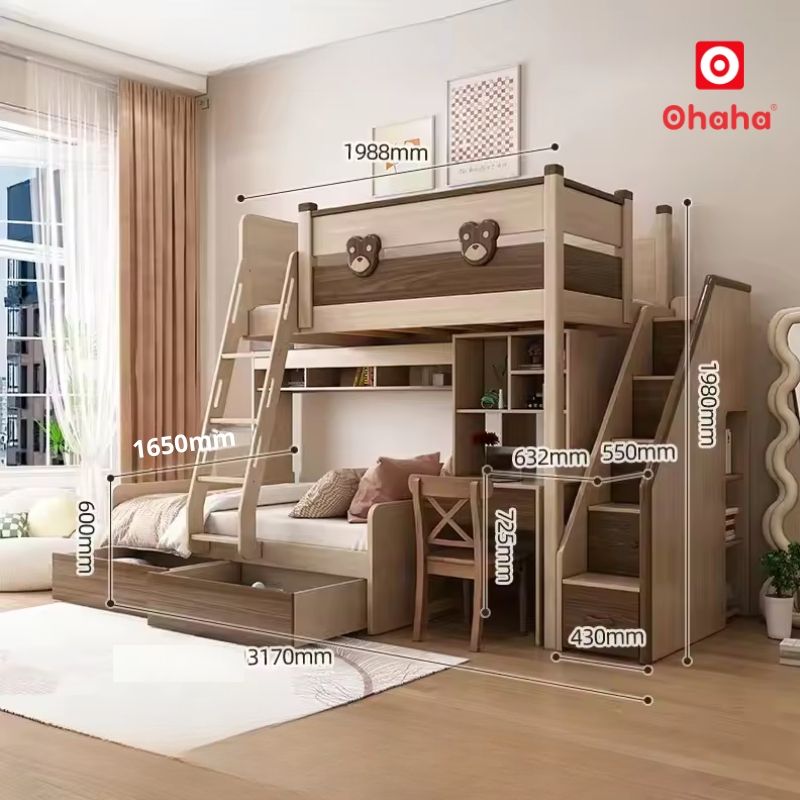 Giường tầng cao cấp hiện đại OHAHA - GTCC039