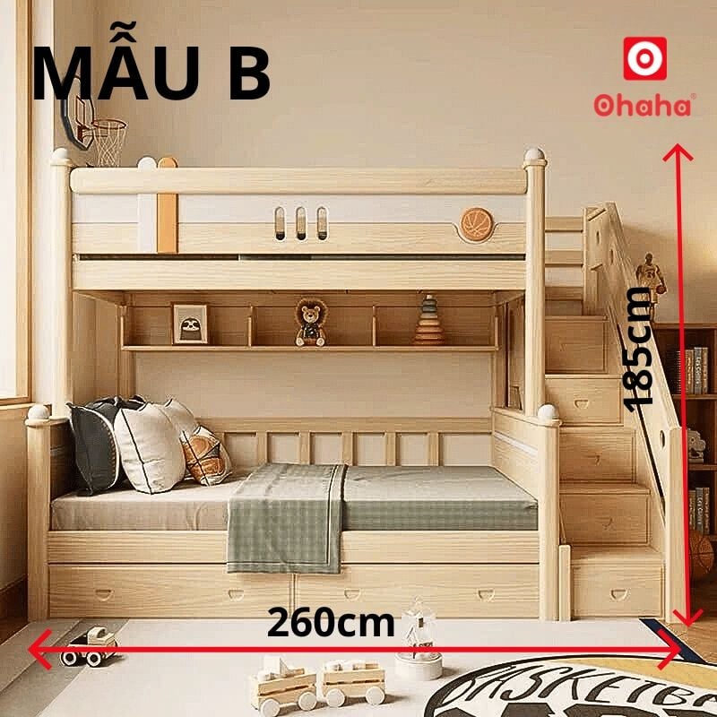 Giường tầng cao cấp hiện đại OHAHA - GTCC040