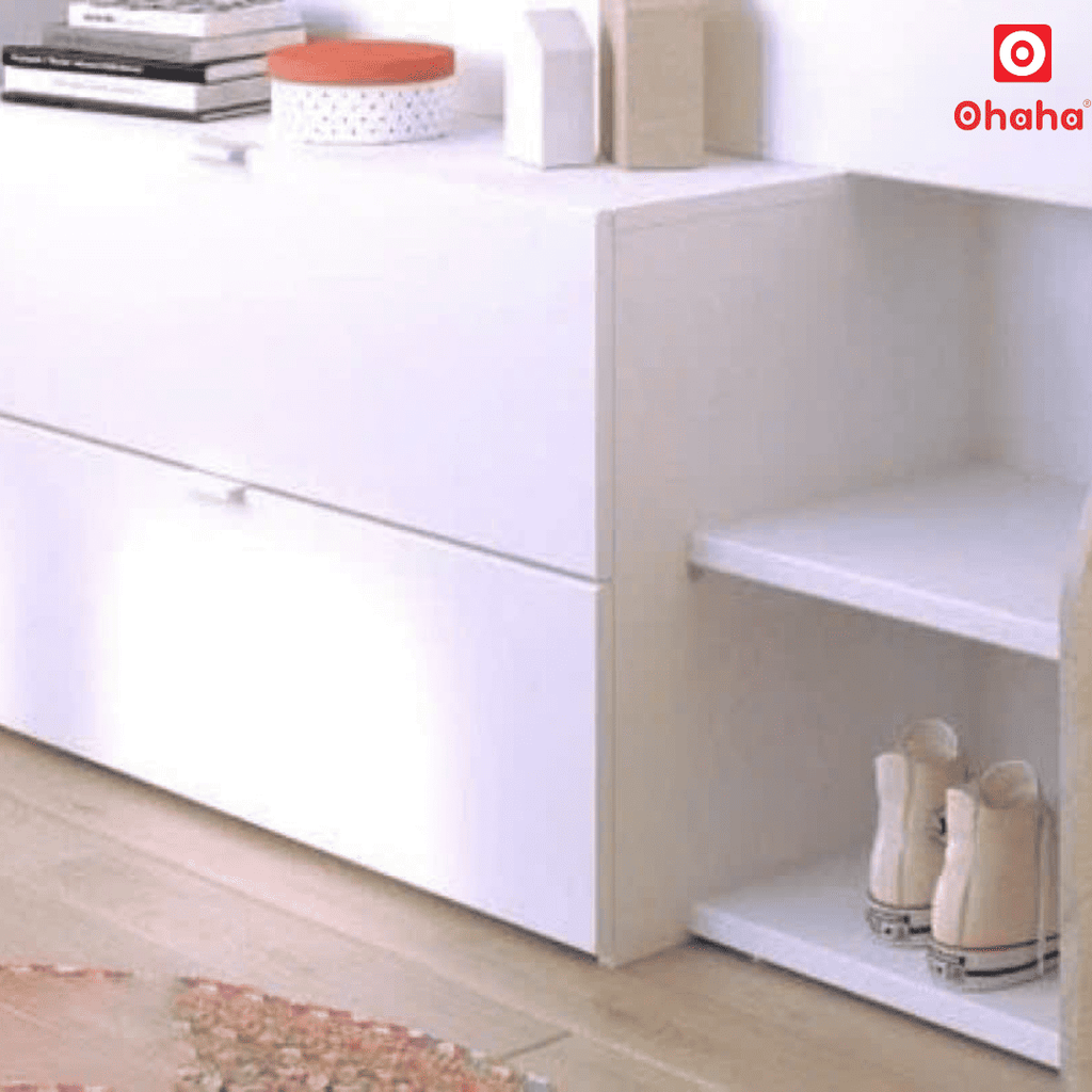 Giường Ngủ Gỗ Đa Năng OHAHA Phong Cách Hàn Quốc - HQ002