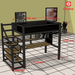 Giường tầng hiện đại khung sắt cao cấp OHAHA - GTS055