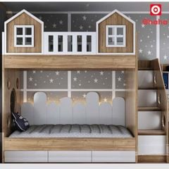 Giường tầng thông minh hiện đại hình ngôi nhà OHAHA- GTHĐ037