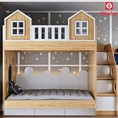 Giường tầng thông minh hiện đại hình ngôi nhà OHAHA- GTHĐ037