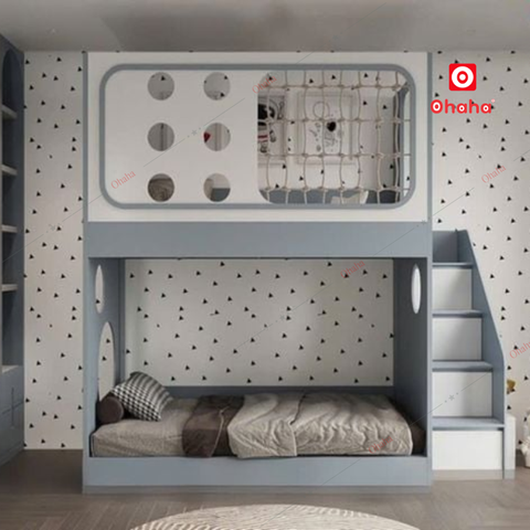 Giường tầng hiện đại đan lưới Ohaha - GTHĐ035