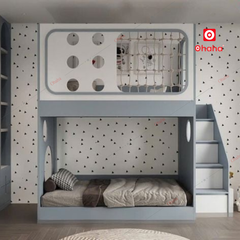 Giường tầng hiện đại đan lưới Ohaha - GTHĐ035