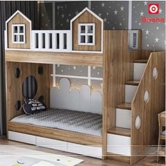 Giường tầng thông minh hiện đại hình ngôi nhà OHAHA- GTHĐ037