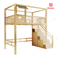 Giường tầng thông minh khung sắt Ohaha - GTS047