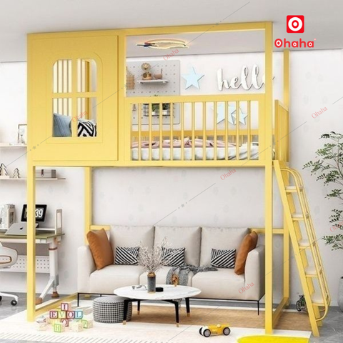 Giường tầng thông minh khung sắt Ohaha - GTS049