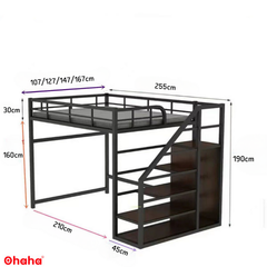 Giường tầng thông minh khung sắt Ohaha - GTS006