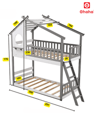 Giường tầng thông minh cao cấp kiểu ngôi nhà Ohaha - GTCC008
