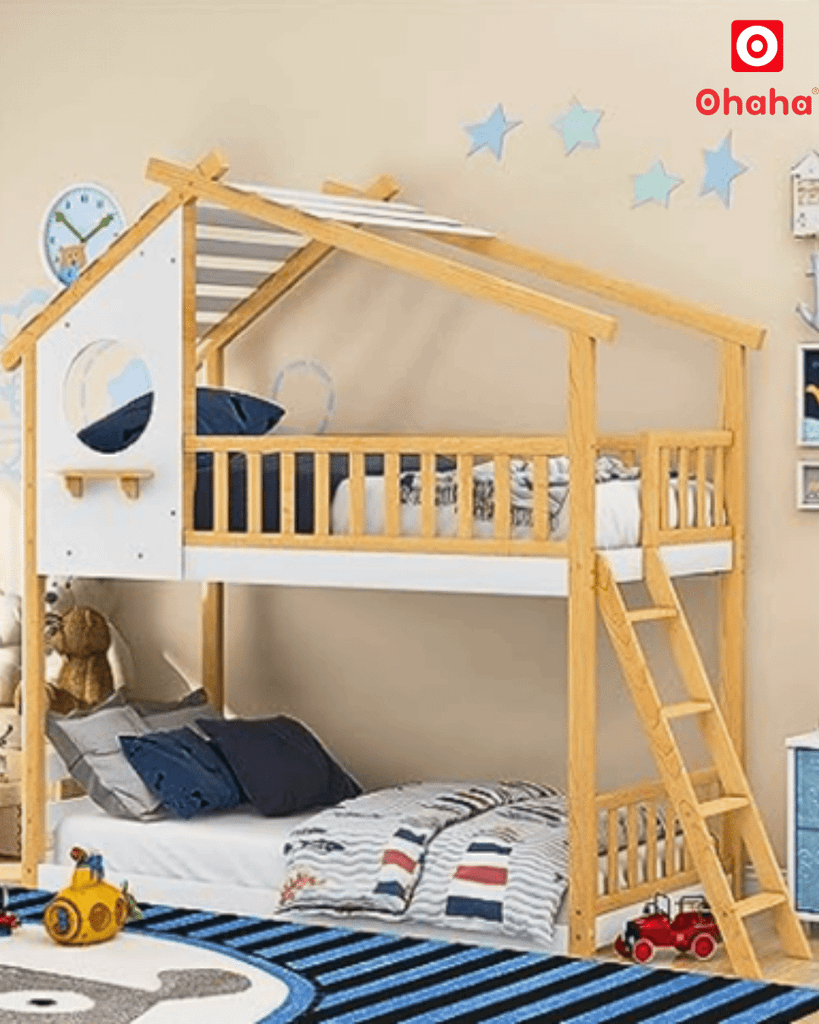 Giường tầng thông minh cao cấp kiểu ngôi nhà Ohaha - GTCC008