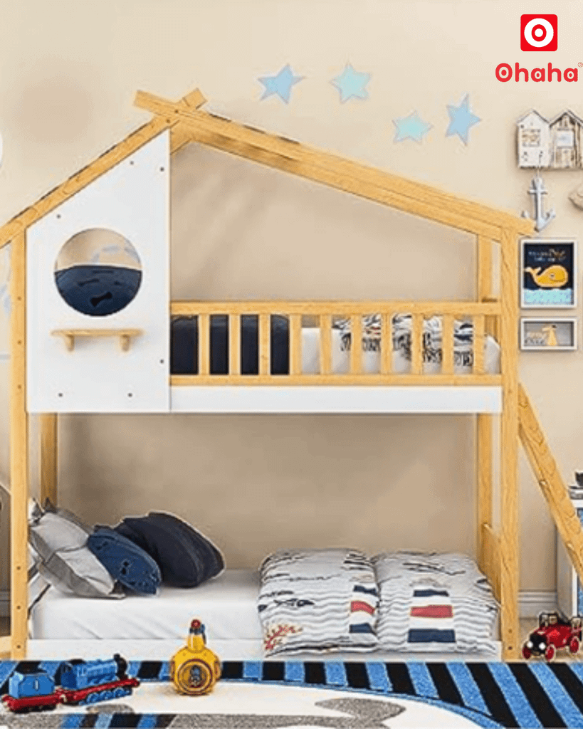 Giường tầng thông minh cao cấp kiểu ngôi nhà Ohaha - GTCC008