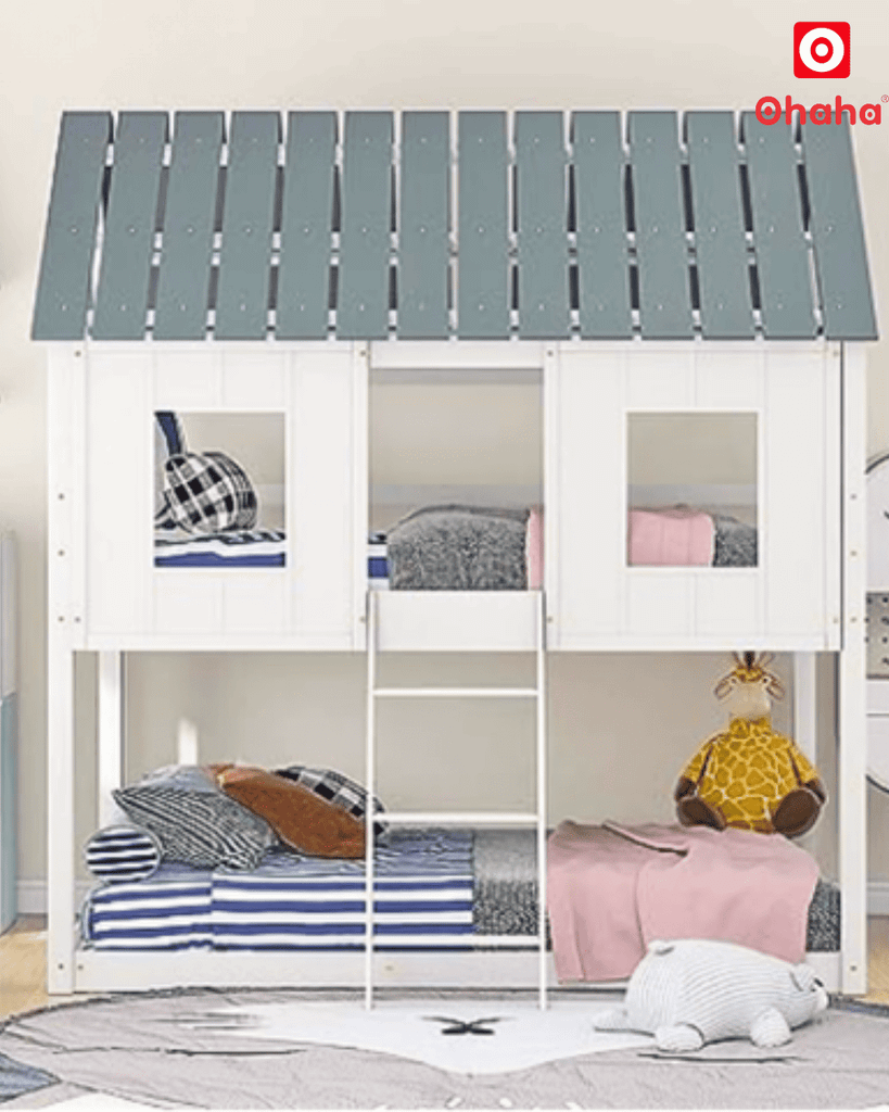 Giường tầng thông minh cao cấp kiểu ngôi nhà Ohaha - GTCC010