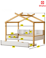 Giường tầng thông minh cao cấp kiểu ngôi nhà Ohaha - GTCC013