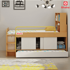Giường tầng thông minh trẻ em có tủ áo Ohaha - GTTM032