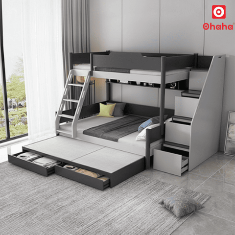 Giường tầng thông minh đa năng Ohaha 3 tầng - GTĐN002