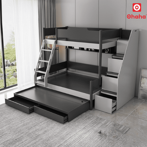 Giường tầng thông minh đa năng Ohaha 3 tầng - GTĐN002