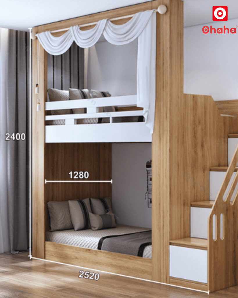 Giường tầng thông minh đa năng Ohaha - GTĐN004
